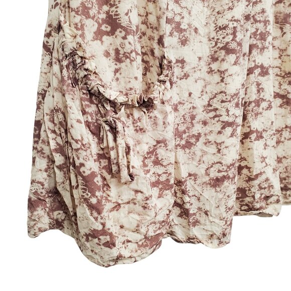 Forever 21 Sz M Dress Lace Trim Tank Floral Swing Beachy Country Cottage Flirty - Picture 7 of 9